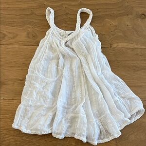 White gauze dress